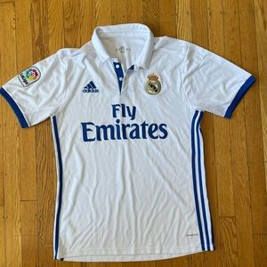 Real Madrid Fly Emirates Adidas Polo Jersey
